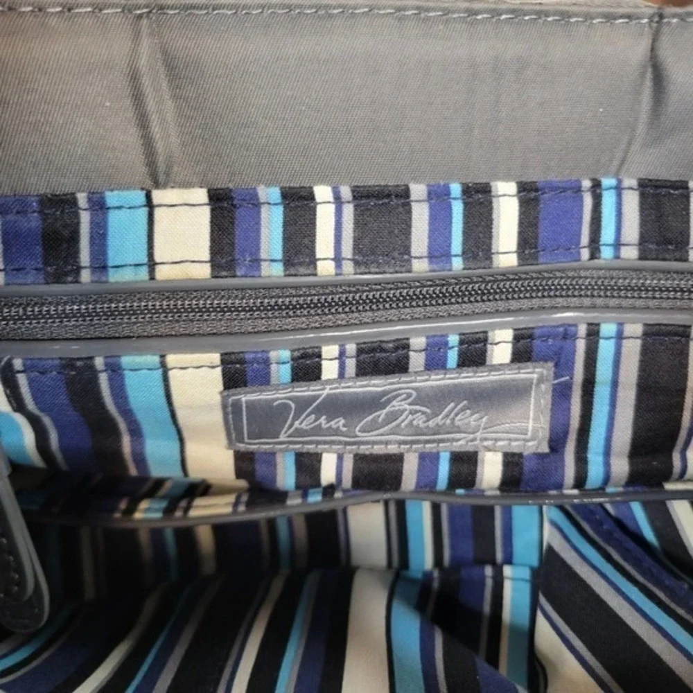 Vera Bradley Solid Gray Crossbody Messenger Bag - Picture 6 of 8